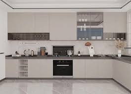 Lacquer Fitted Kitchen Cabinet