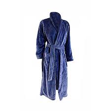 Carole Hochman Womens Plush Soft Polyester Fleece Wrap Robe Navy Large