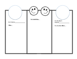 Buddies Buddy Classroom Compare Contrast Venn Diagram T Chart