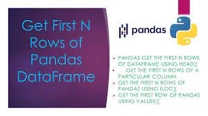 get first n rows of pandas dataframe