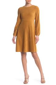 Spense Long Sleeve Corduroy Dress Regular Plus Size Hautelook