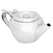 browne 515151 20 oz stainless steel stackable teapot