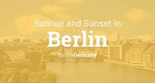 sunset times in Berlin, June 2022