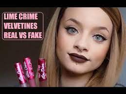 lime crime velvetines real vs fake