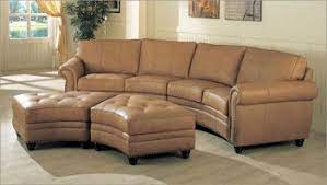 camel leather sectional sofa ottoman