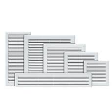 White Air Vent Grille With Fly Screen
