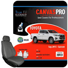 Car Seat Covers Canvas Charcoal
