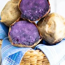 We've already established that the pigment in purple sweet potatoes comes from an antioxidant. Perfectly Baked Okinawan Sweet Potato Eatplant Based
