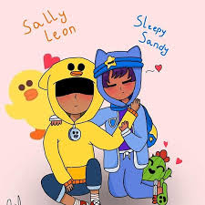 Sandy love piper (parody story) ___ this is a entertaining video produced by my team about the. Images Leon And Sandy Brawl Stars Best Art Wonder Day