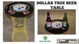 steelers beer table dollar tree diy