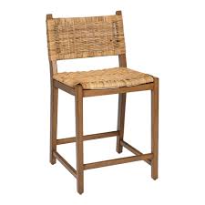 Wicker outdoor sofas, chairs & sectionals : Natural Rattan And Wood Amolea Counter Stool In 2021 Counter Stools Rattan Bar Stools Rattan