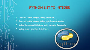python list to integer spark by