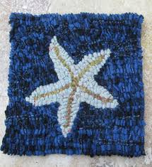 star fish primitive rug hooking kit
