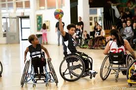 area youth wheelchair basketball team