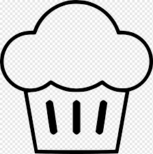 in cupcake black and white stencil