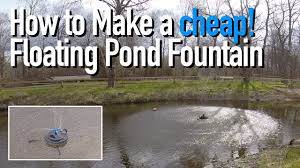 how to make a floating pond fountain