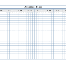 Free Printable Bible School Attendance Charts Archives