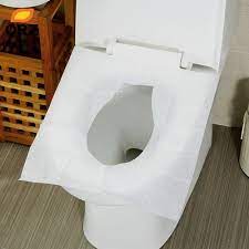 White Disposable Toilet Seat Cover