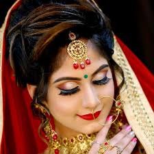 female bridal makeup hairstyle and