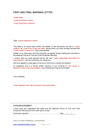 49 professional warning letters free