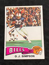 Simpson football cards were some of the most sought after in the entire hobby. Lot Ex 1975 Topps Oj Simpson 500 Football Card Hof