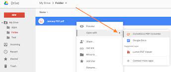 how to convert your pdf inside google drive