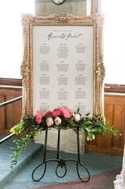 Picture Of An Elegant Seating Chart In A Refined Vintage