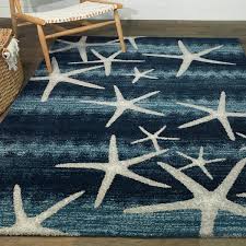 coastal starfish area rug