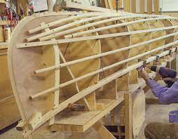 wood boat construction frames