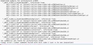undefined symbols for architecture