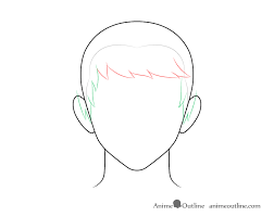 Copy drawings of hair from artists that you like. How To Draw Anime Male Hair Step By Step Animeoutline