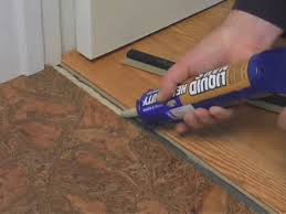 how to install a t molding glue down