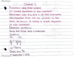 Math 1113 Lecture 8 2 1 Linear