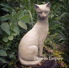 Siamese Cat Stoneware Garden Ornament
