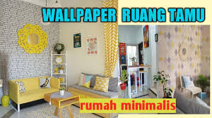 inspirasi desain wallpaper ruang tamu