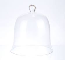 Glass Bell Dome Cloche 26x24 Cm