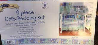 6 Piece Crib Bedding Kids Line Sea Life