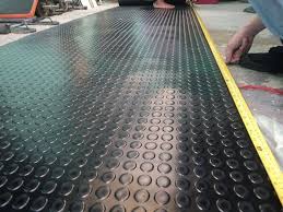 coin mat rubber studded mat