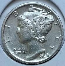 1938 Mercury Silver Dime Coin Value Prices Photos Info