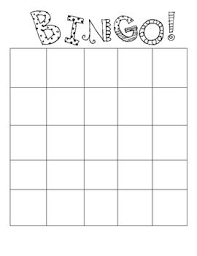 Bingo Board Template Could Fill It With Things To Do Once