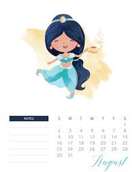 Do you have a little princess in your house? Free Printable 2020 Watercolor Princess Calendar The Cottage Market Disney Calendar Calendar Printables Kids Calendar