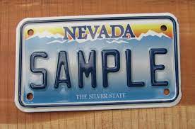 nevada motorcycle sle license plate