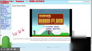 Come play your favorite mario flash games here! Super Mario Flash 64master Games Unblocked Games Youtube