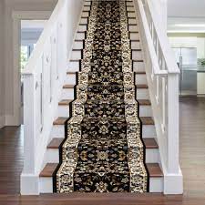 runrug persian black stair carpet runner width 2 foot
