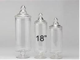 18 Tall Glass Apothecary Jar 1 Jar For