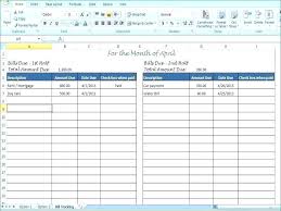 Monthly Bill Spreadsheet Template Budget Planner Spreadsheet