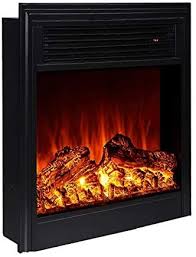 n electric fireplace insert with a
