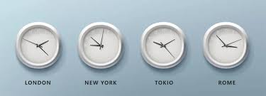 International Clocks Wall Stock Photos