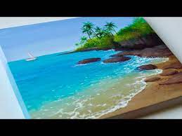beach painting sea ocean painting