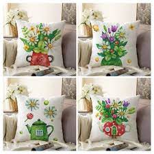 Flower Pillow Cover Fl Cushion